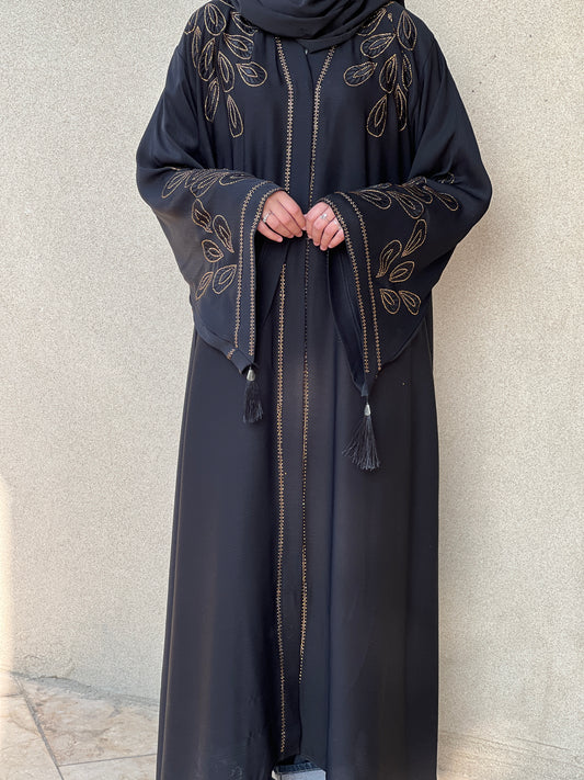 ZEENAT ABAYA- COAL BLACK
