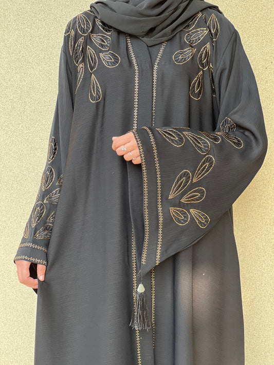 ZEENAT ABAYA- COAL BLACK