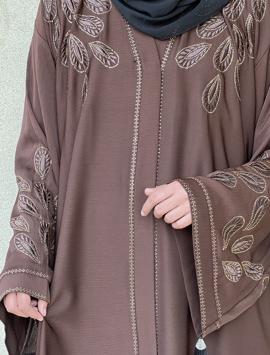 ZEENAT ABAYA- WALNUT BROWN
